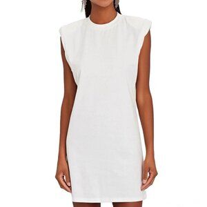 The Range White Substance Cotton Dress Casual Minimalist Neutral Size Medium‎